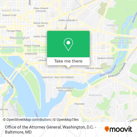 Office of the Attorney General map