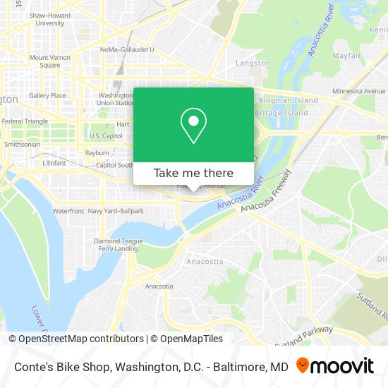 Mapa de Conte's Bike Shop