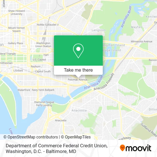 Department of Commerce Federal Credit Union map