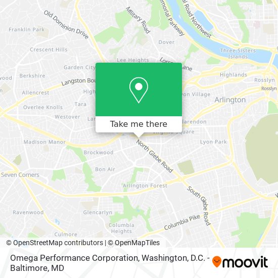Omega Performance Corporation map