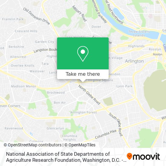 National Association of State Departments of Agriculture Research Foundation map