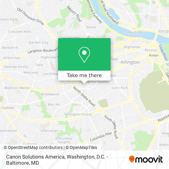 Mapa de Canon Solutions America