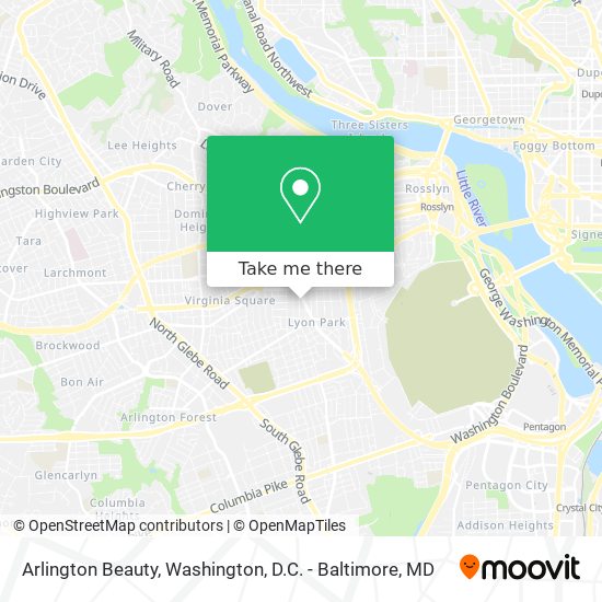 Arlington Beauty map