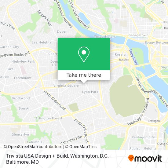 Mapa de Trivista USA Design + Build