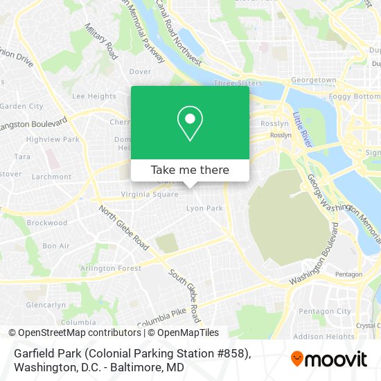 Mapa de Garfield Park (Colonial Parking Station #858)