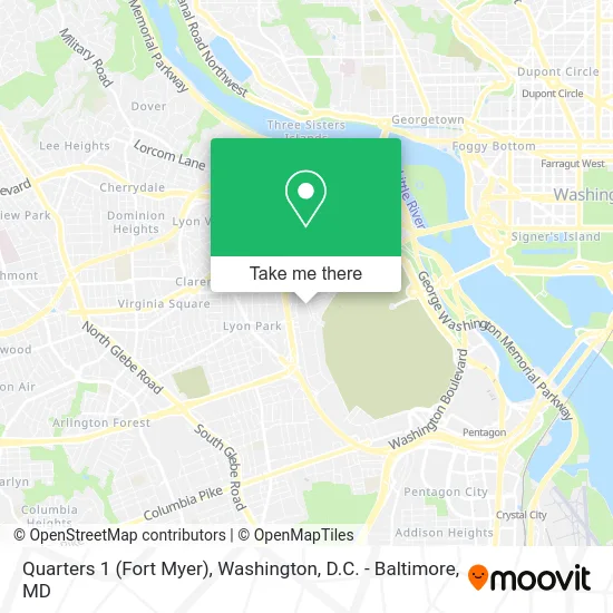Quarters 1 (Fort Myer) map