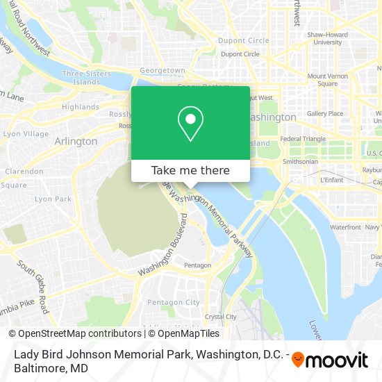 Mapa de Lady Bird Johnson Memorial Park