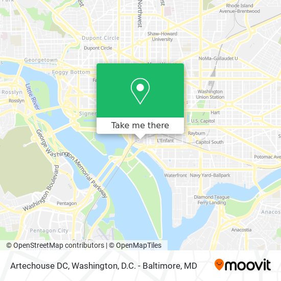 Artechouse DC map