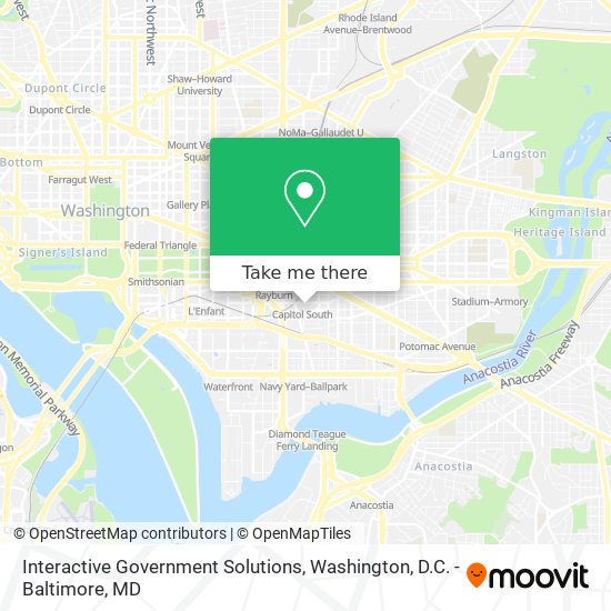 Interactive Government Solutions map