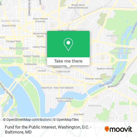 Fund for the Public Interest map