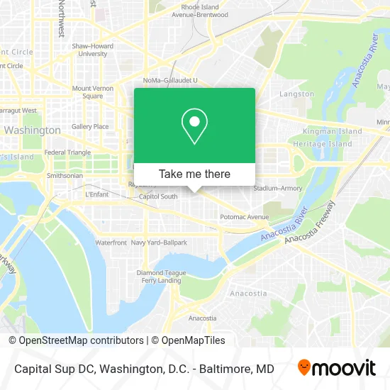 Capital Sup DC map
