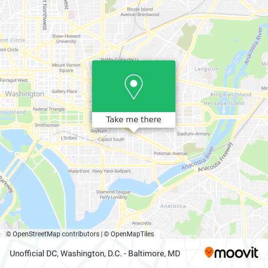 Mapa de Unofficial DC