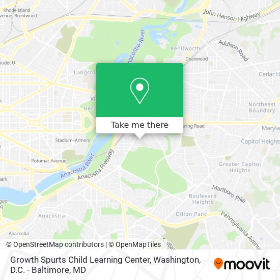 Mapa de Growth Spurts Child Learning Center