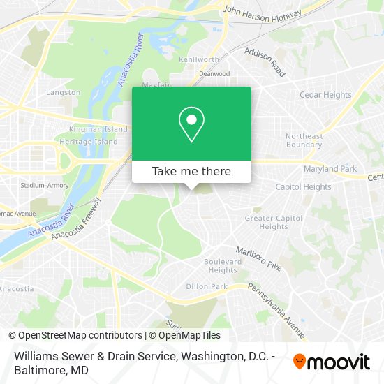 Mapa de Williams Sewer & Drain Service