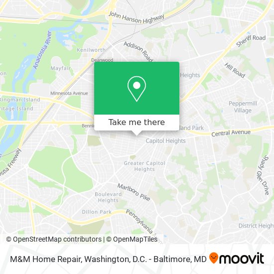 M&M Home Repair map