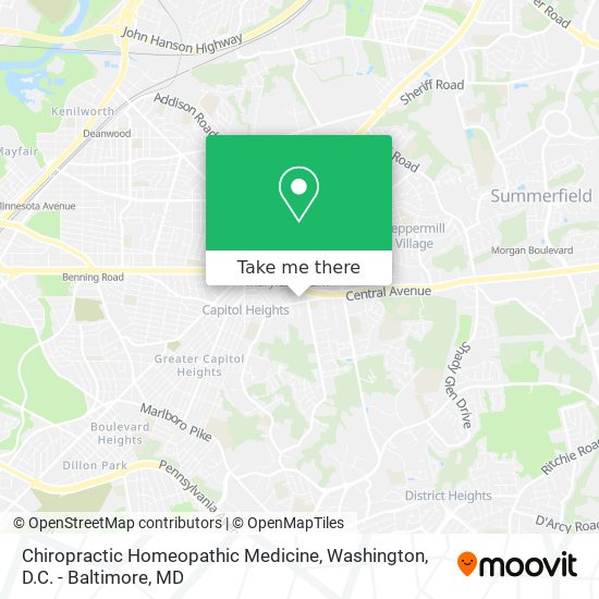 Mapa de Chiropractic Homeopathic Medicine