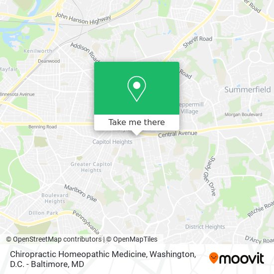 Chiropractic Homeopathic Medicine map