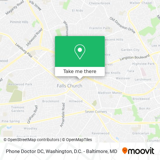 Mapa de Phone Doctor DC