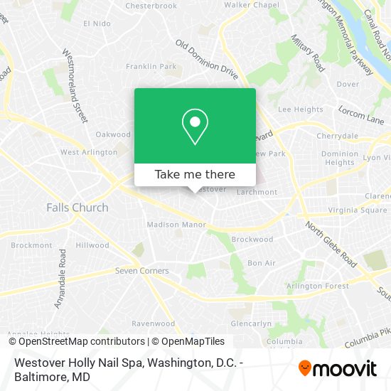 Westover Holly Nail Spa map