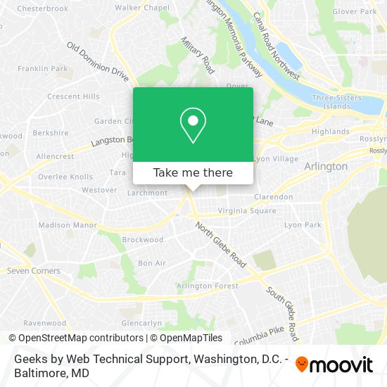 Geeks by Web Technical Support map