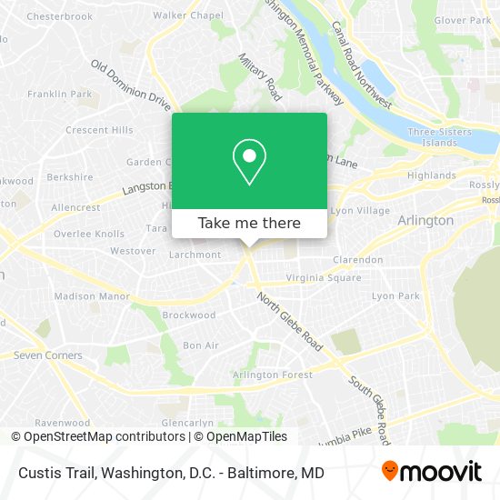 Mapa de Custis Trail