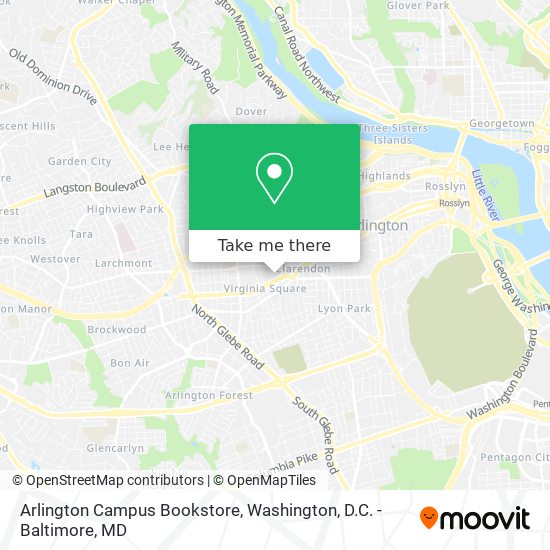 Arlington Campus Bookstore map