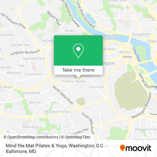 Mind the Mat Pilates & Yoga map