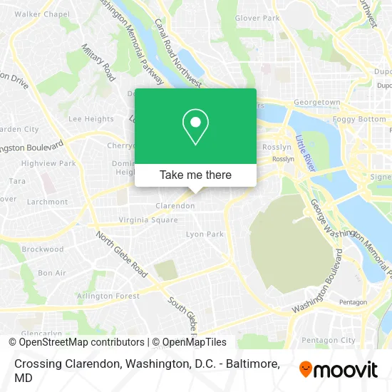 Mapa de Crossing Clarendon