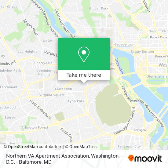 Northern VA Apartment Association map