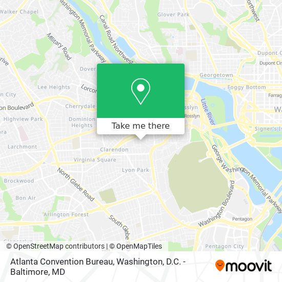 Atlanta Convention Bureau map