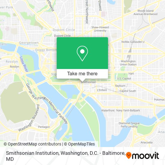 Mapa de Smithsonian Institution