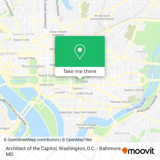 Architect of the Capitol map