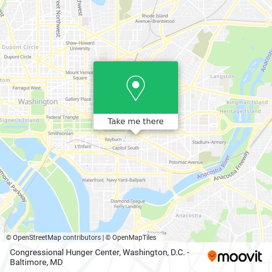 Mapa de Congressional Hunger Center