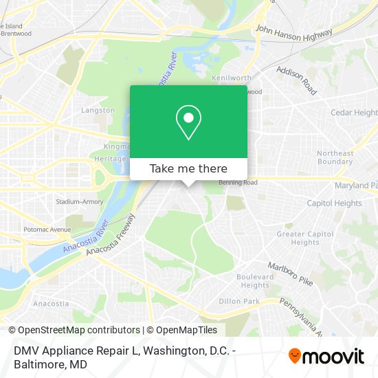 Mapa de DMV Appliance Repair L