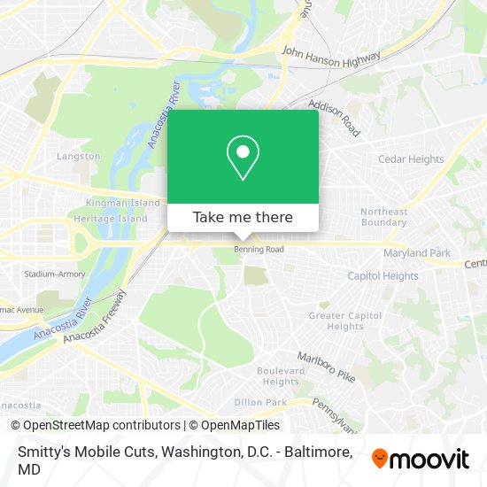 Smitty's Mobile Cuts map