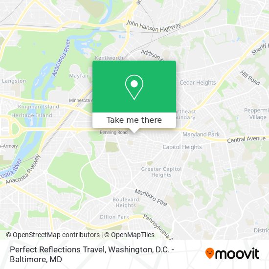 Perfect Reflections Travel map