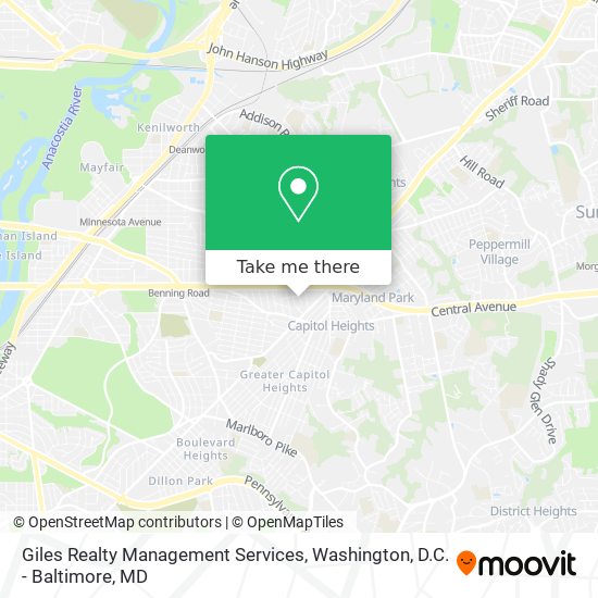 Giles Realty Management Services map