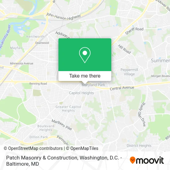 Patch Masonry & Construction map
