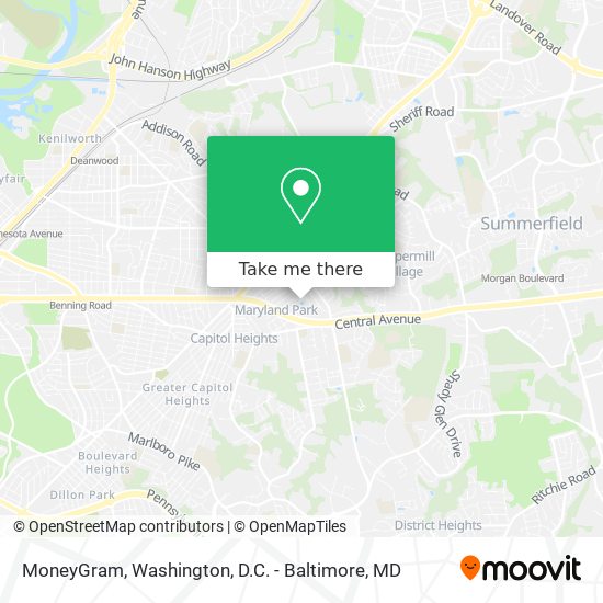 MoneyGram map