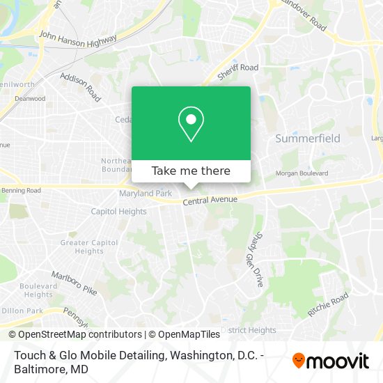 Mapa de Touch & Glo Mobile Detailing