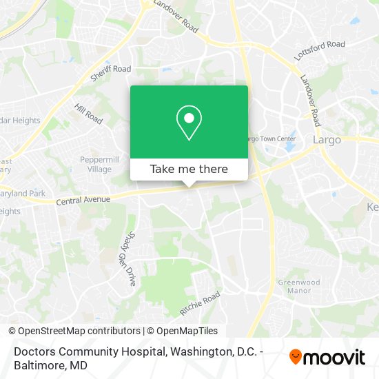 Doctors Community Hospital map