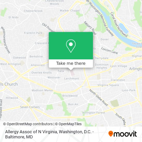 Mapa de Allergy Assoc of N Virginia
