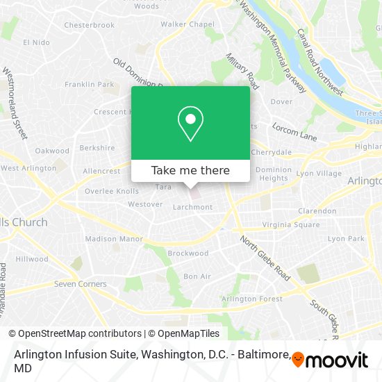 Arlington Infusion Suite map