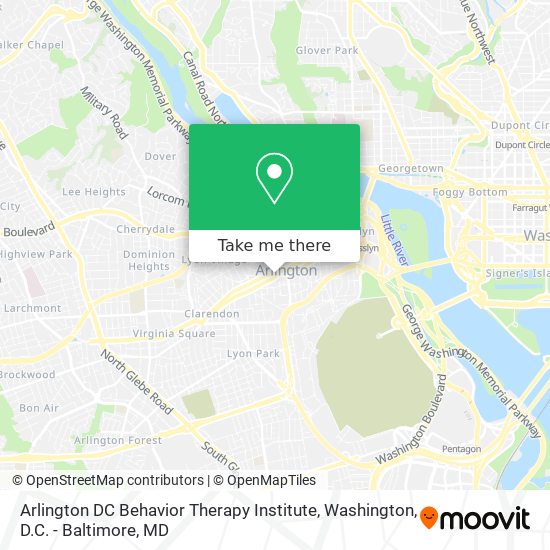 Arlington DC Behavior Therapy Institute map