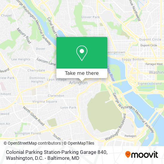 Colonial Parking Station-Parking Garage 840 map