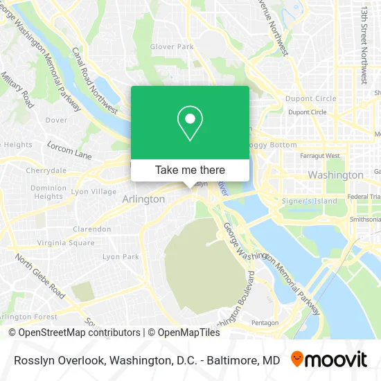 Rosslyn Overlook map