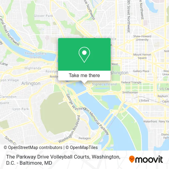 The Parkway Drive Volleyball Courts map