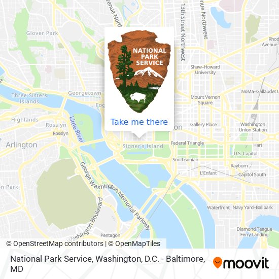 National Park Service map