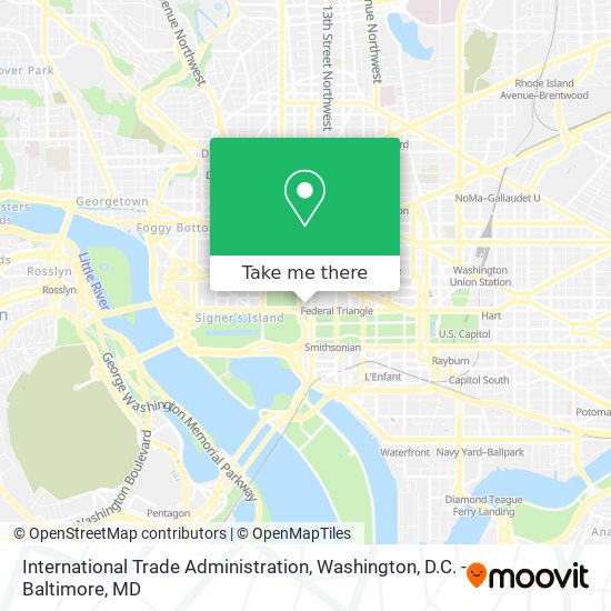 Mapa de International Trade Administration