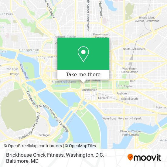 Mapa de Brickhouse Chick Fitness